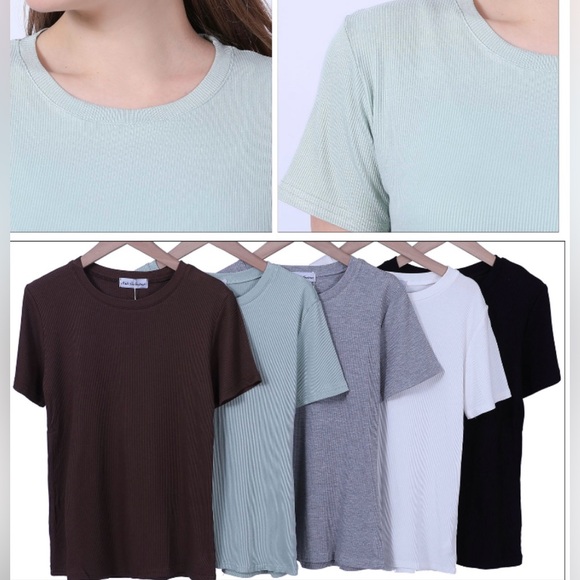 Boutique Tops - NEW Ribbed Knit Top Multiple Colors Available NEW Item NWT